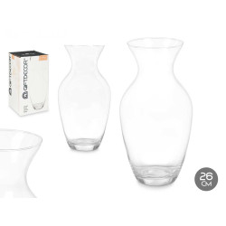 VASE EN VERRE COL ÉTROIT  26CM
