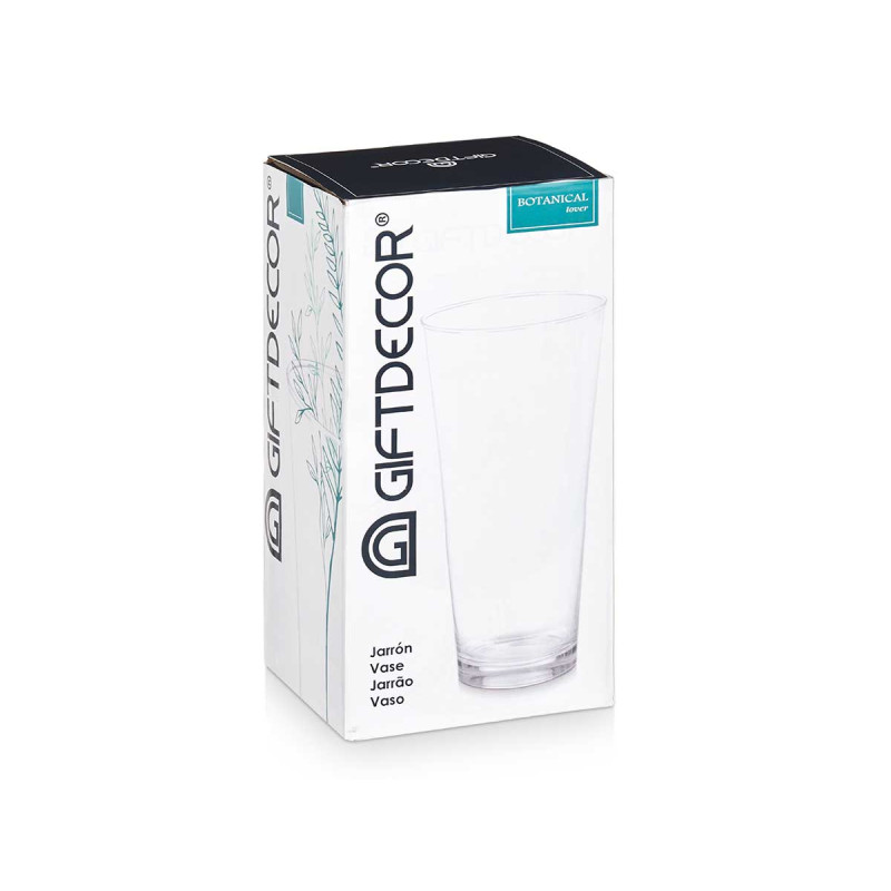 VASO CRISTALLO CONICO 37 CM