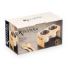 DOUBLE BAMBOO METAL UTENSIL HOLDER