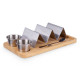 SOPORTE TACOS BOL SALSA BAMBU METAL