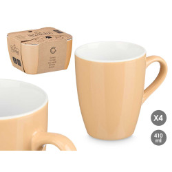 SET 4 TAZZE BEIGE 410ML