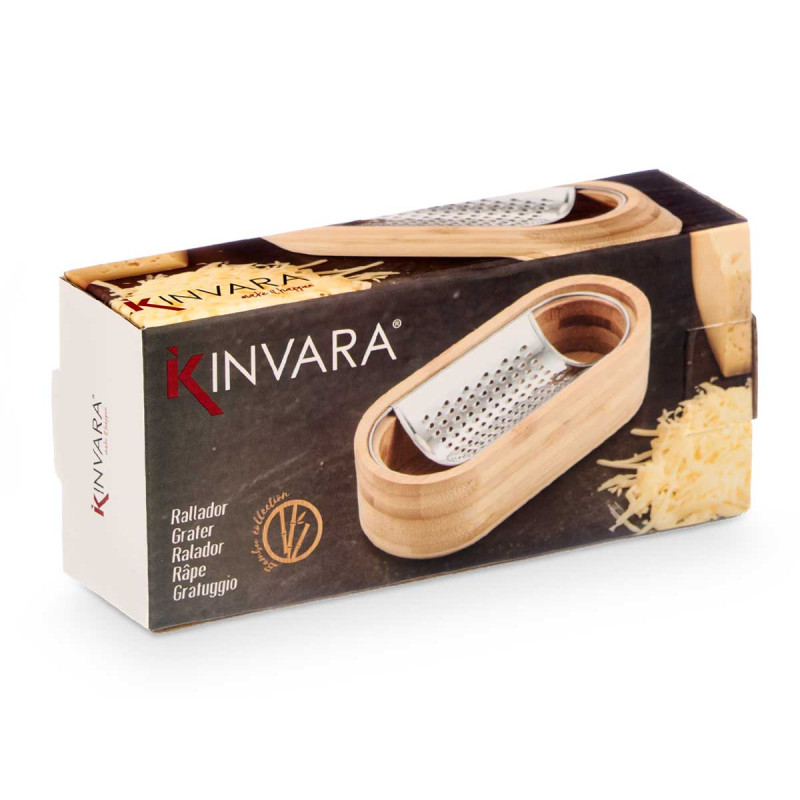 BAMBOO GRATER WITH CONTAINER