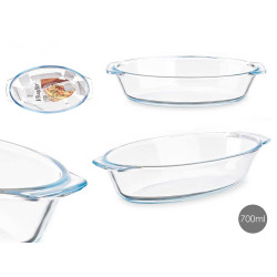 BANDEJA BOROSILICATO OVALADA ASAS 700ML
