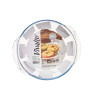 PLATEAU ROND EN BOROSILICATE AVEC POIGNÉES 800ML