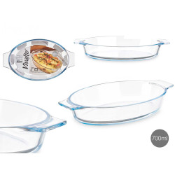 BANDEJA BOROSILICATO OVALADA ASAS 800ML