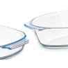 SET 2 BOROSILICATE TRAYS 700 2000ML