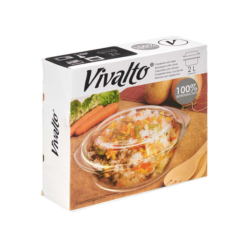 CAÇAROLA EM BOROSILICATO 2000ML