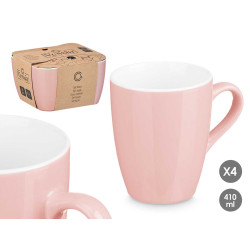 SET 4 TAZZE ROSA 410ML