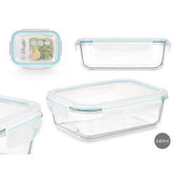 HERMETIC BOROSILICATE LUNCH BOX 640ML