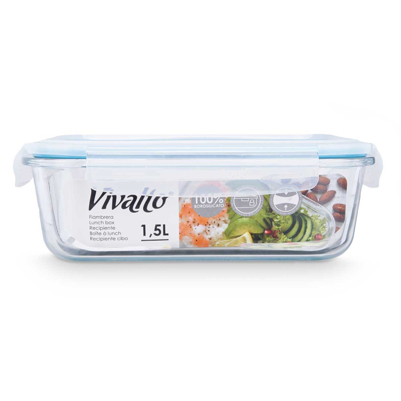 HERMETIC BOROSILICATE LUNCH BOX 1500ML
