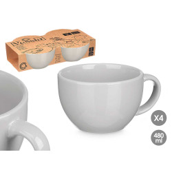 SET 4 TAZZONI GRIGIO 480ML