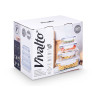 SET 4 BOROSIL LUNCH BOXES RECT 370 640 1000 1500ML