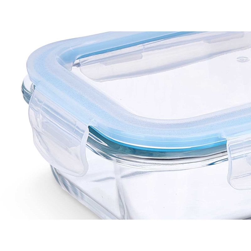 SET 4 BOROSIL LUNCH BOXES RECT 370 640 1000 1500ML