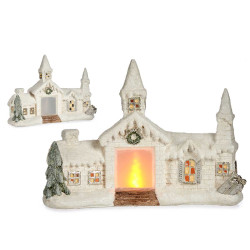 CASA CERÂMICA NEVADA COM LUZ 