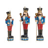 BIG BLUE NUTCRAKER SOLDIER WITH LIGHT AND SCEPTRE 