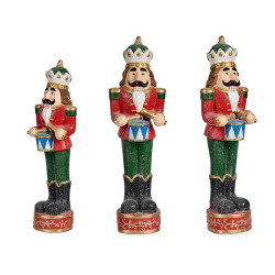 SOLDADO QUEBRA-NOZES MÉDIO VERMELHO COM INSTRUME
