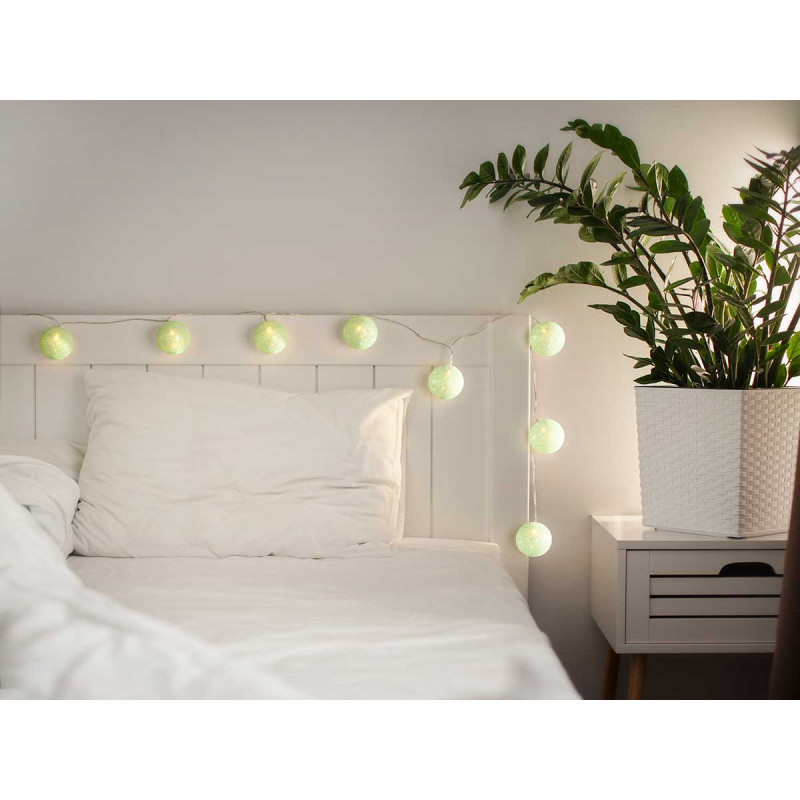 STRISCIA LED 10 SFERA MENTA SCATOLA   ESTERNI