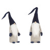GNOMO IN VELLUTO BLU SCURO CON CAPPELLO 100CM