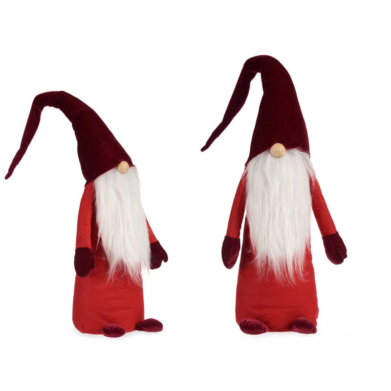 GNOMO VELUDO VERMELHO 100CM COM GORRO 