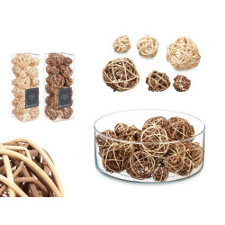 SET 24 DECORATION BALLS 2 MODELS ASSORT