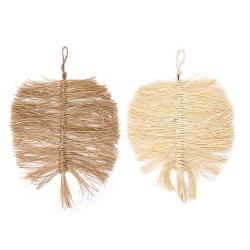 PALM LEAF PENDANT 2 COLOURS ASSORT