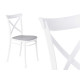 SILLA RATTAN PLÁSTICO BLANCA GRIS