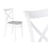 SILLA RATTAN PLÁSTICO BLANCA GRIS