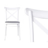 SILLA RATTAN PLÁSTICO BLANCA GRIS