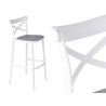 SGABELLO RATTAN PLASTICA BIANCO GRIGIO