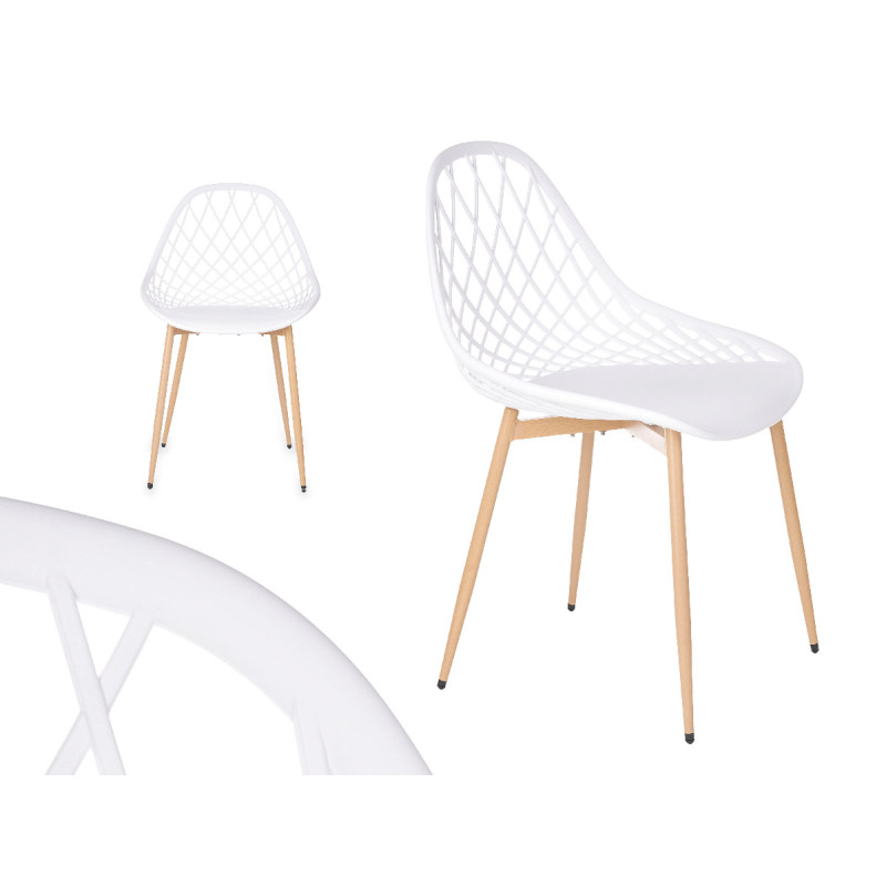 WHITE MESH CHAIR