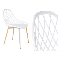 CHAISE GRILLE BLANCHE