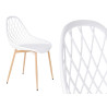 CHAISE GRILLE BLANCHE