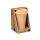BICCHIERE TAPPO SILICONE BEIGE 360ML