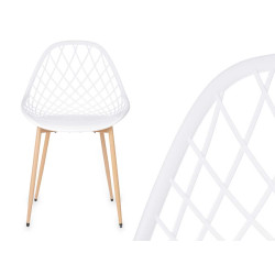 CHAISE GRILLE BLANCHE