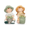 SOLAR FIGURE FLOWERPOT ASSORT 2 MODELS