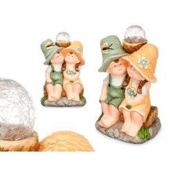 FIGURA SOLAR CASAL SENTADO