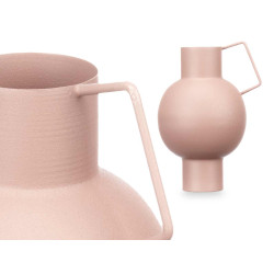 VASO IN ACCIAIO BOMBATO SABBIA PASTELLO