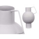 VASE CONVEXE EN ACIER GRIS PASTEL