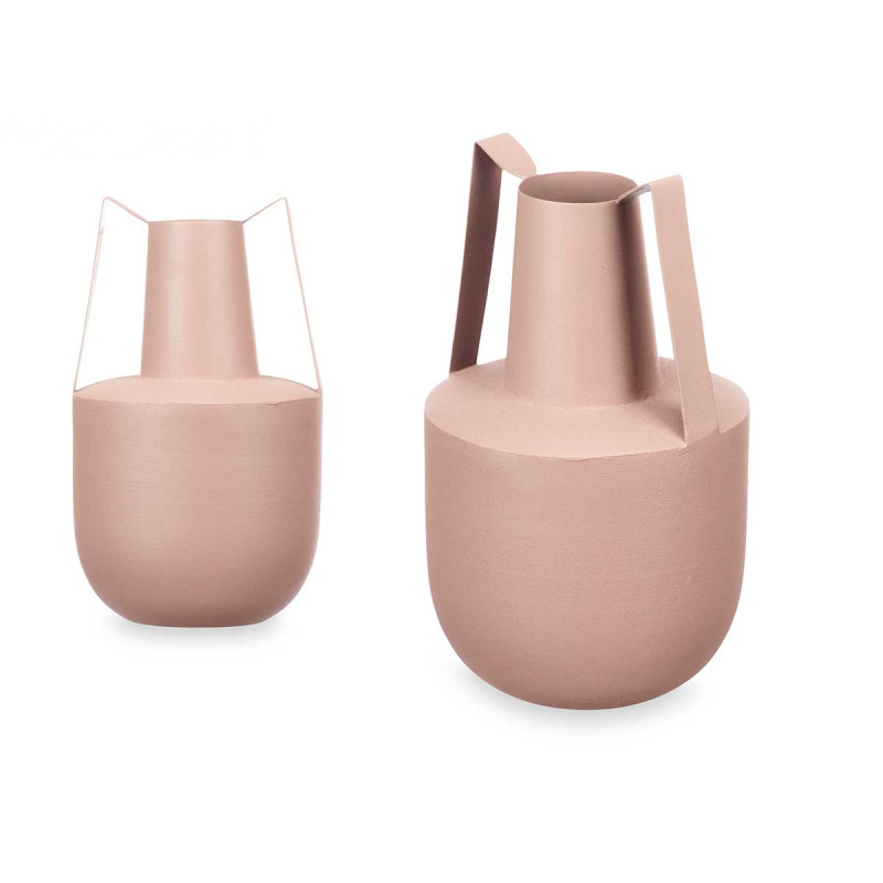 VASO IN ACCIAIO DOPPIO MANICO SABBIA PASTELLO