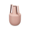 VASE ACIER DOUBLE ANSE COULEUR SABLE PASTEL
