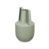 VASE ACIER DOUBLE ANSE VERT PASTEL