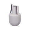 VASE ACIER DOUBLE ANSE GRIS PASTEL