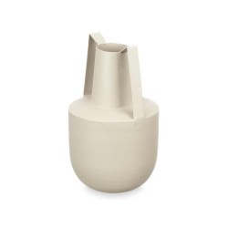 VASO EM AÇO ASA DUPLA CASTANHO CLARO 