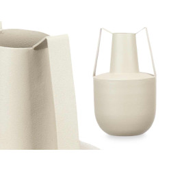 VASO IN ACCIAIO DOPPIO MANICO CREMA PASTELLO