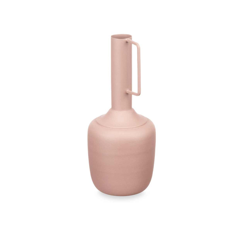 STEEL VASE RECTANGULAR HANDLE SAND PASTEL COLOUR