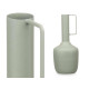 STEEL VASE RECTANGULAR HANDLE GREEN PASTEL COLOUR