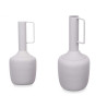 STEEL VASE RECTANGULAR HANDLE GREY PASTEL COLOUR
