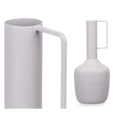 VASO IN ACCIAIO MANICO RETTANG GRIGIO PASTELLO