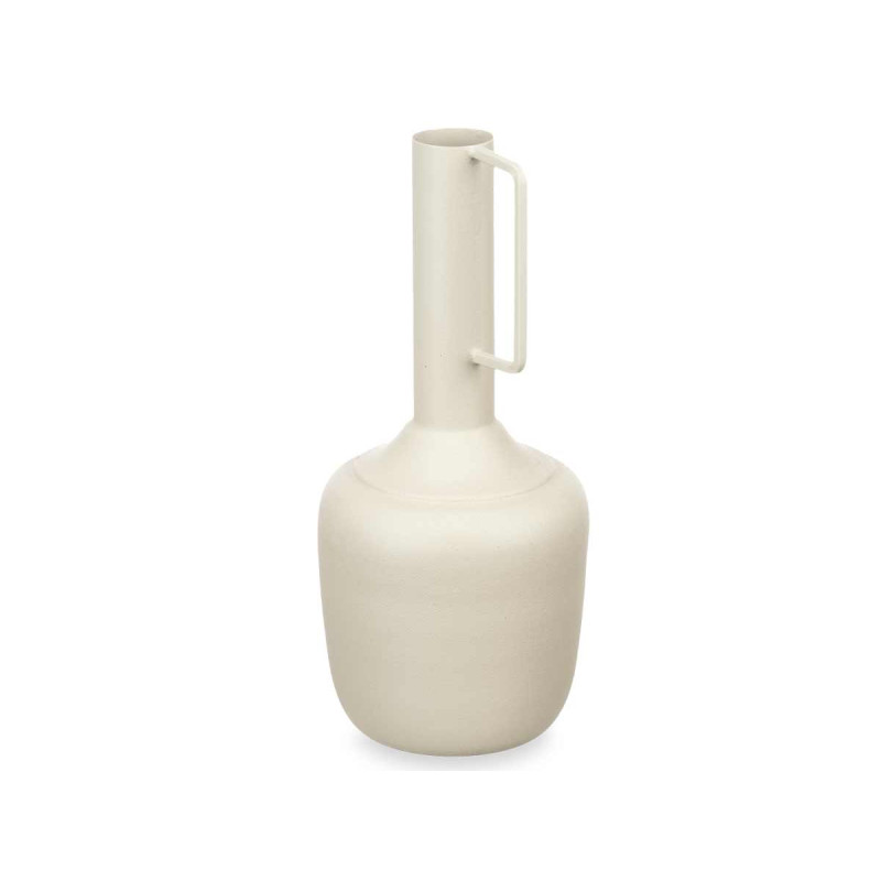 JARRON ACERO ASA RECTANGULAR CREMA PASTEL