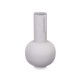 VASE ACIER FORME GRIS PASTEL